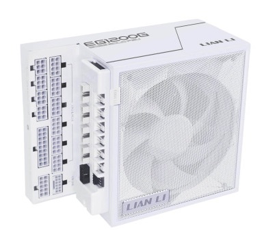 ספק-כוח למחשב נייח מודולרי מלא צבע לבן ליאן לי Lian Li Edge Gold 1200W White 80+ Gold ATX 3.1 PCIe 5.1 Fully Modular